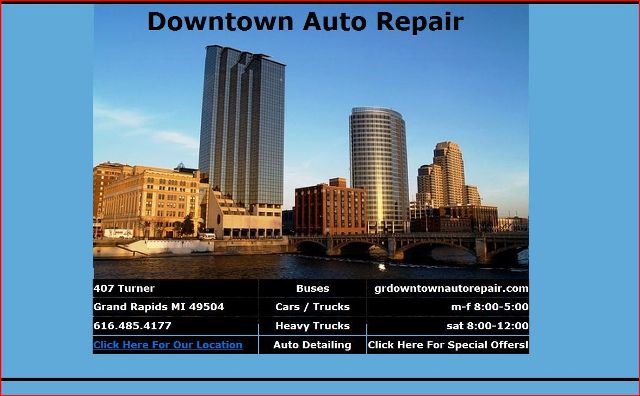 Screen shot of Grdowntownautorepair.com
